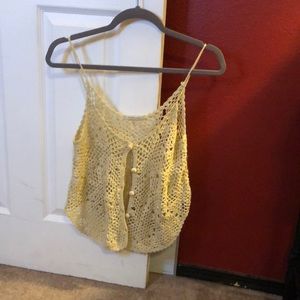 Knitted bathing suit cover up